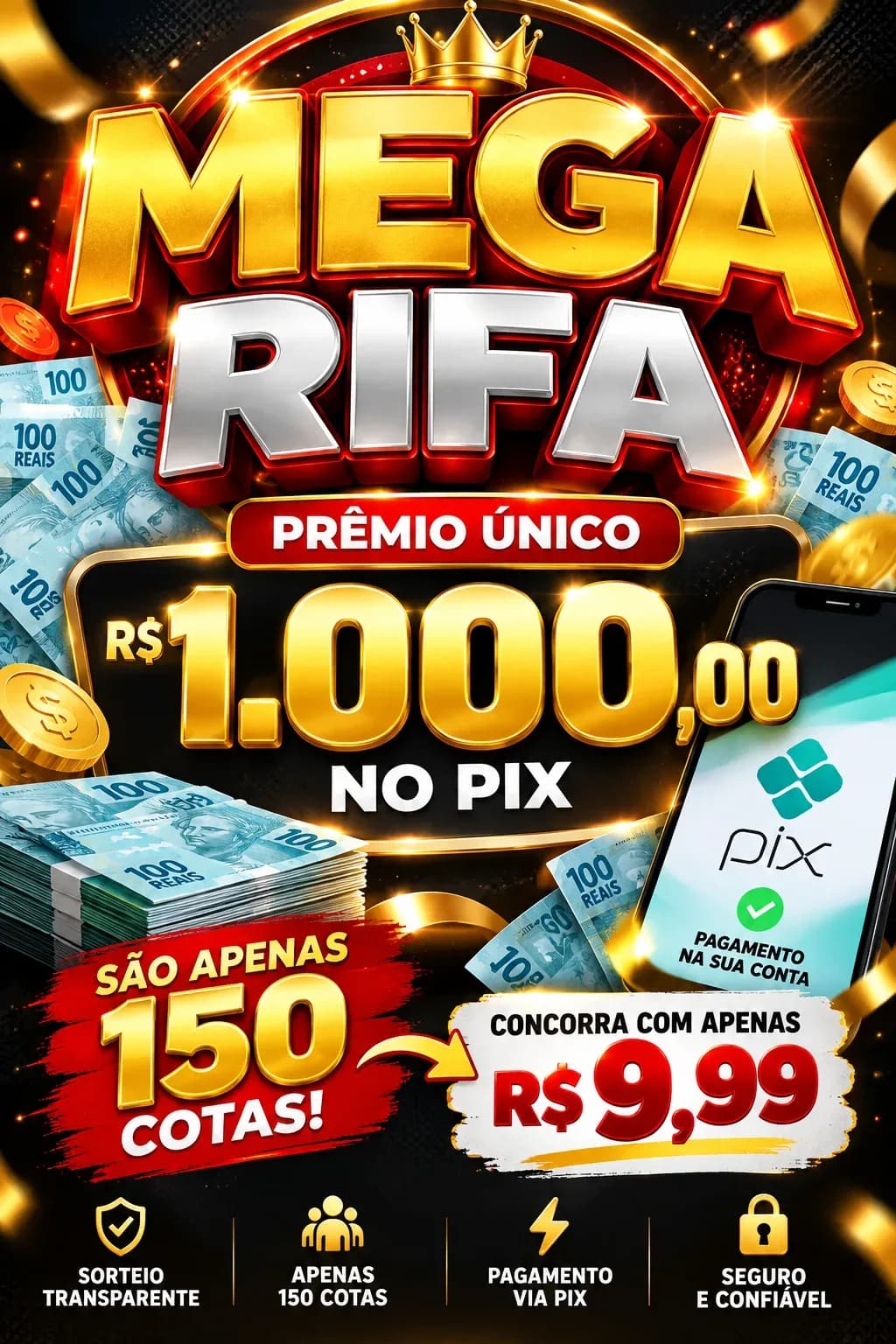 1 Mil Reais pra vc!