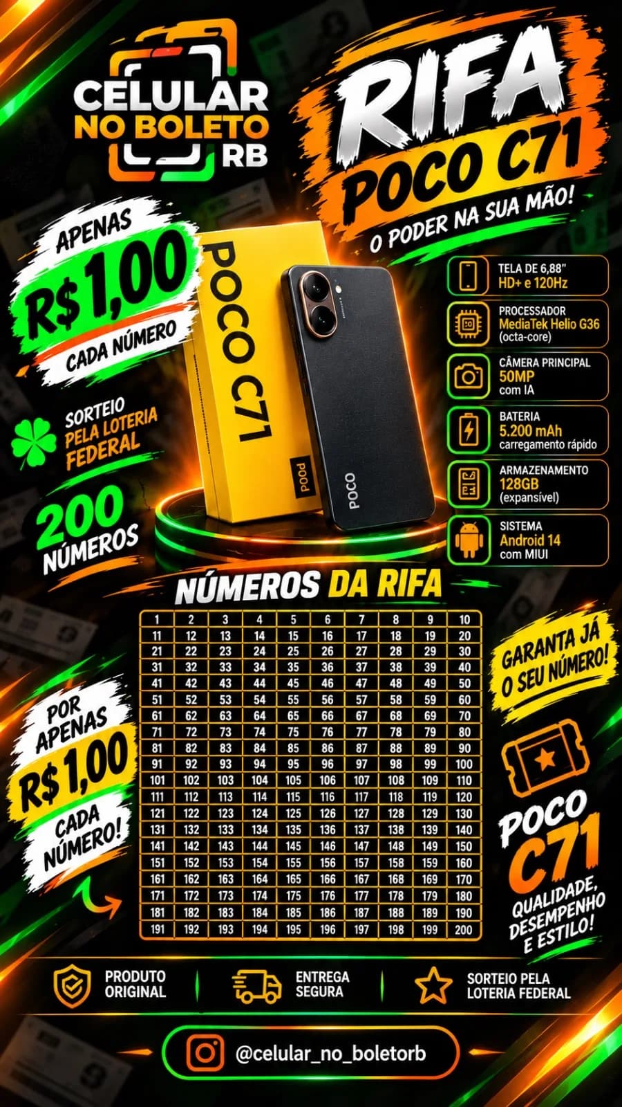AÇÃO POCO C71 LACRADO