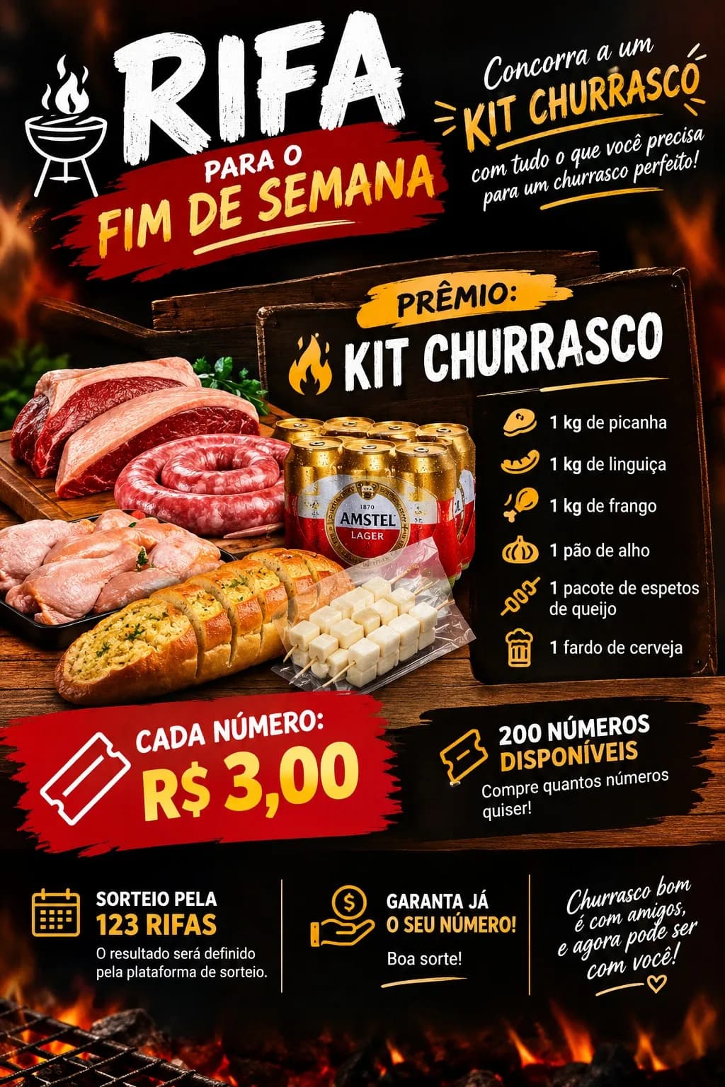 🎶🍻 Pagode, Picanha & Resenha — Kit Churrasco! 🔥🥩
